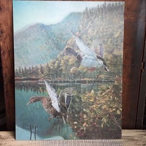 Wonder Company Vintage flying ducks 3D Print Japan cabin cottage woodland art